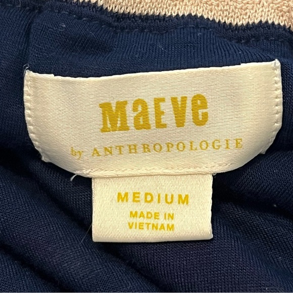 Anthropologie Maeve Daydream Striped Strapless Wide Leg Jumpsuit Size Medium - Picture 8 of 12